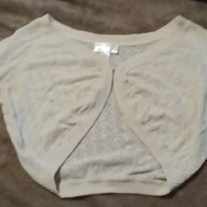 Ann Taylor loft cream cardigan